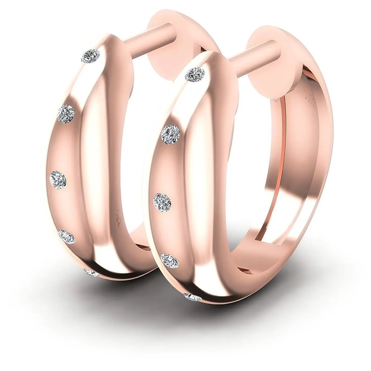 0.10 CT Round Cut Lab Grown Diamonds - Hoop &  Drop Earrings