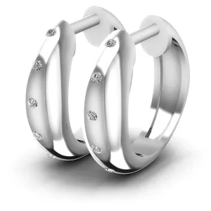 0.10 CT Round Cut Lab Grown Diamonds - Hoop &  Drop Earrings