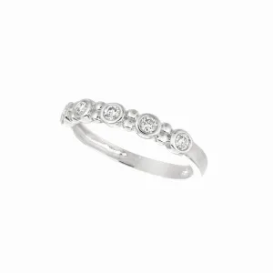 0.25 CT DIAMOND BEZEL SET RING 14K GOLD