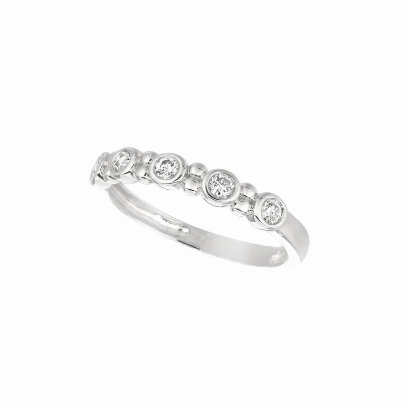 0.25 CT DIAMOND BEZEL SET RING 14K GOLD