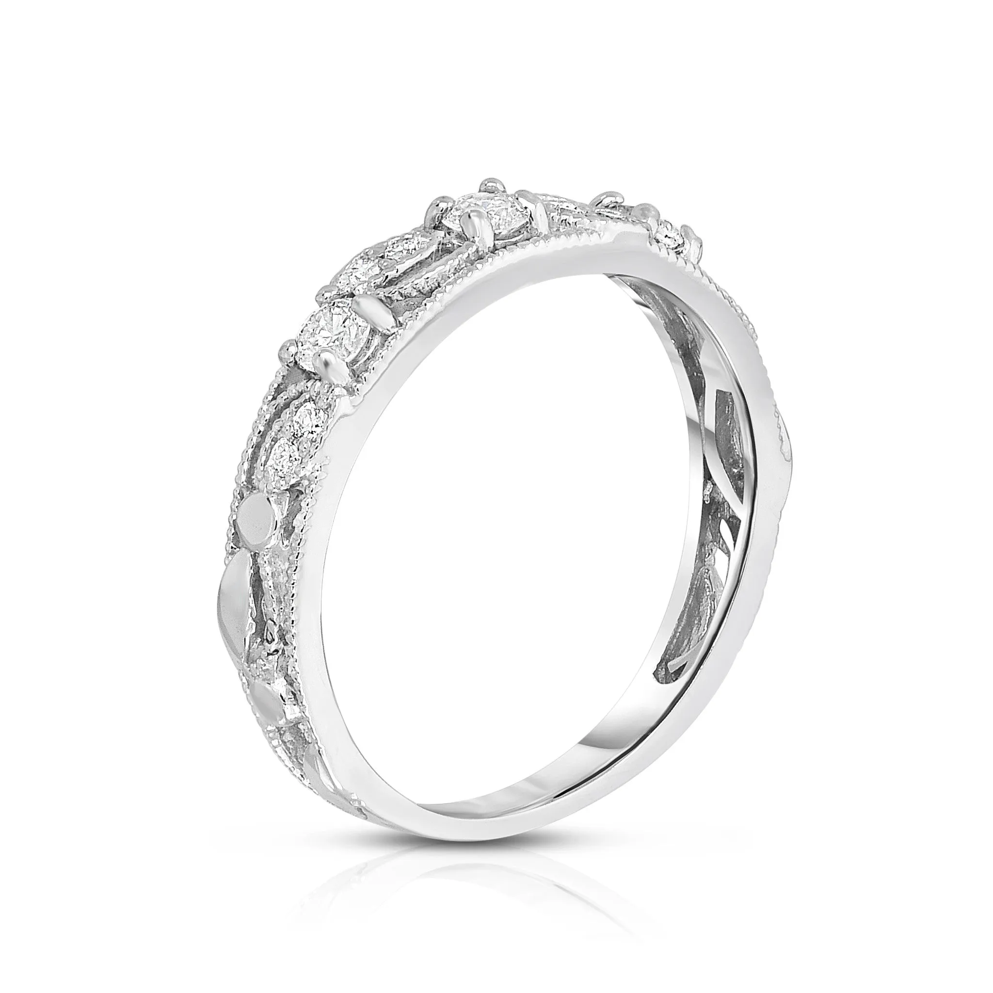 0.25Ct Diamond Stackable Ring in 14K Gold