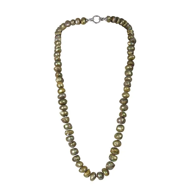 103-05 | PISTACHIO BAM BAM NECKLACE 34"