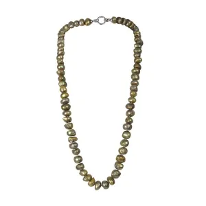 103-05 | PISTACHIO BAM BAM NECKLACE 34"