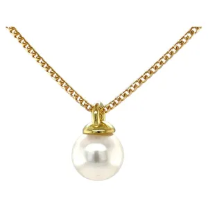 11.4mm Round South Sea Pearl and 18k Yellow Gold Pendant Necklace