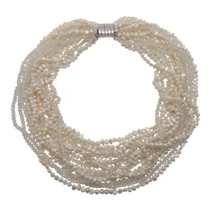 136-01 | 8-STRAND IVORY QUARTZ CHOKER