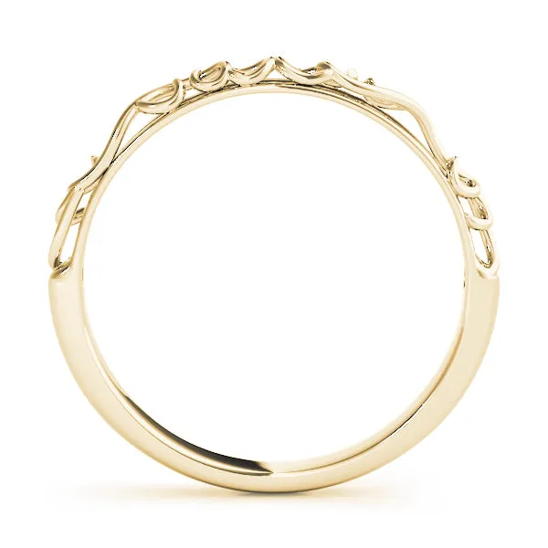 14K ladies Wedding Band / Stable Ring