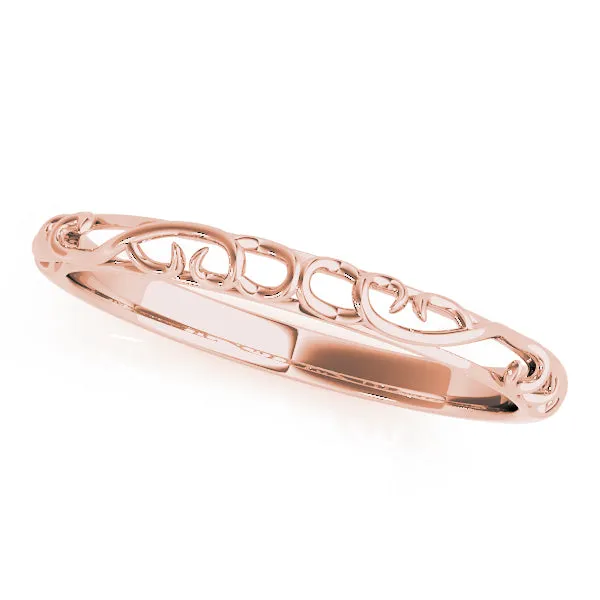 14K ladies Wedding Band / Stable Ring