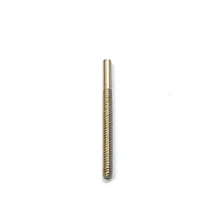 14K solid white gold ear post 11 threaded, SKU# 12-28-9C