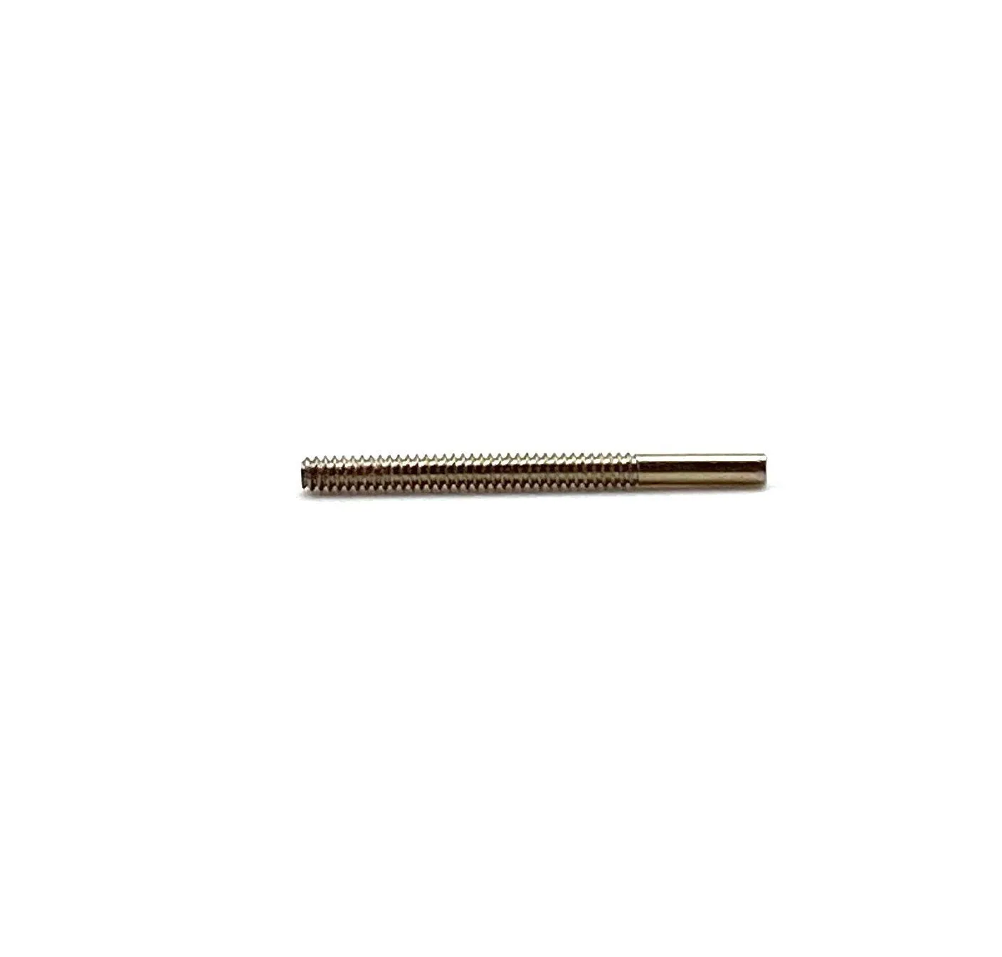 14K solid white gold ear post 11 threaded, SKU# 12-28-9C