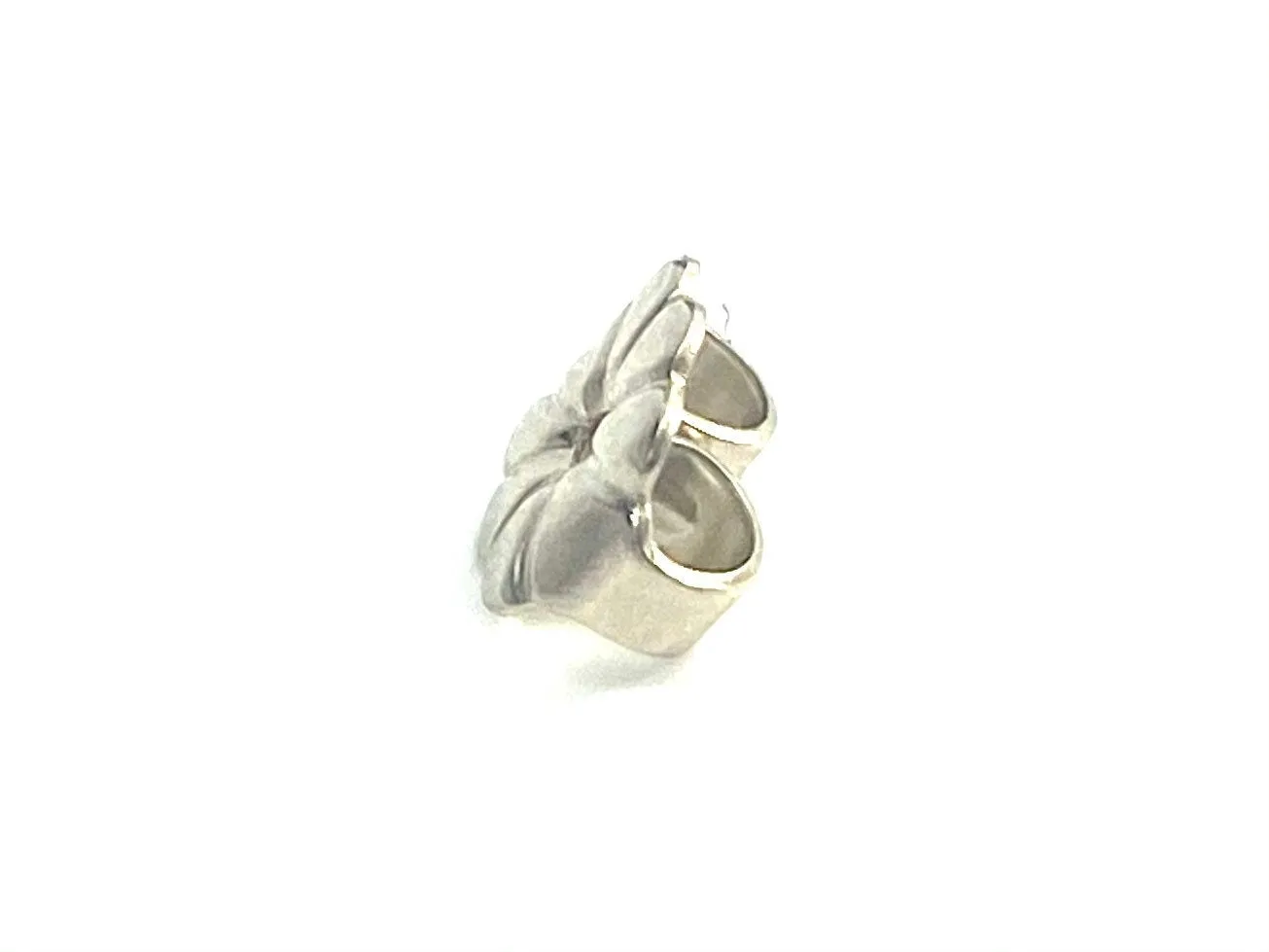14K Solid White Gold Earring Back, Sku#12-54-120