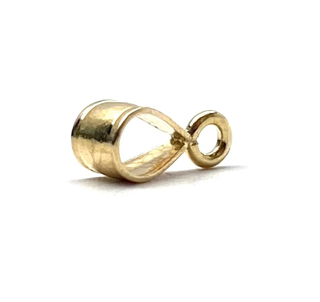 14K solid yellow gold pendant loop, SKU# 11-55-11
