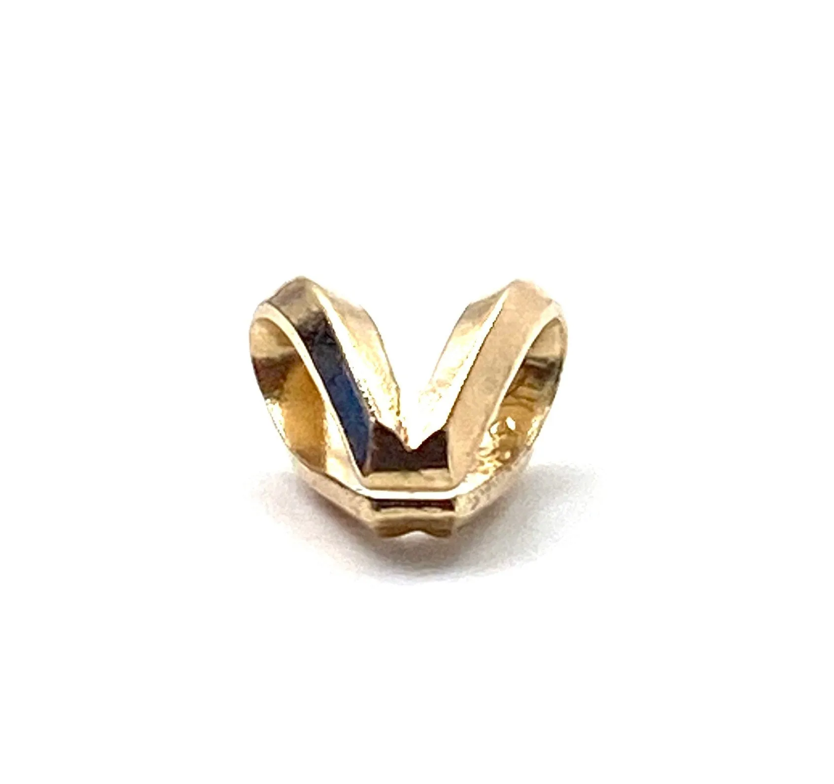 14K solid yellow gold pendant loop, SKU# 11-55-29