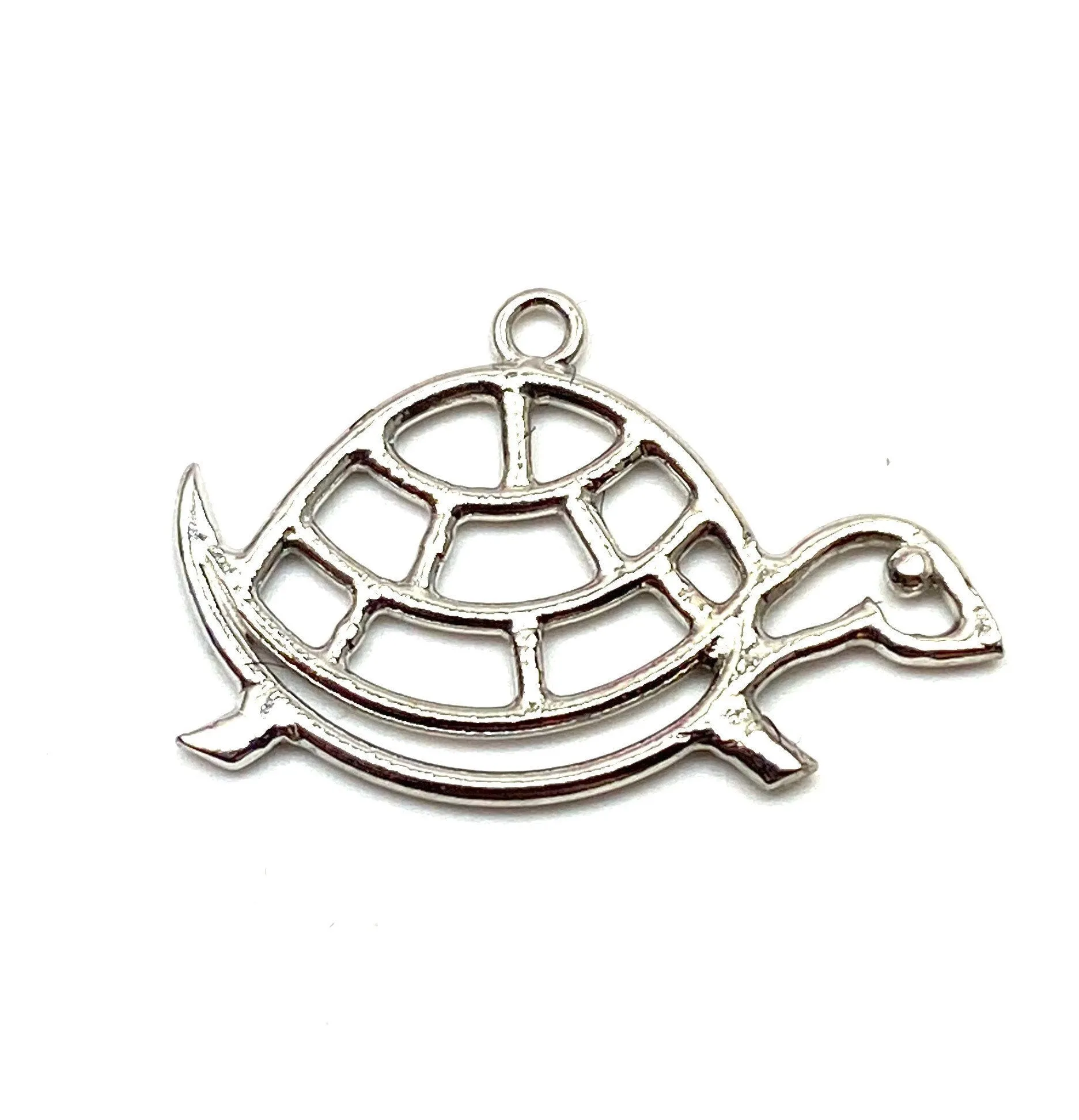 14K turtle charm, Rose gold, Gold, White gold, SKU#L-105