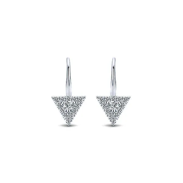 14k White Gold Kaslique Drop Earrings