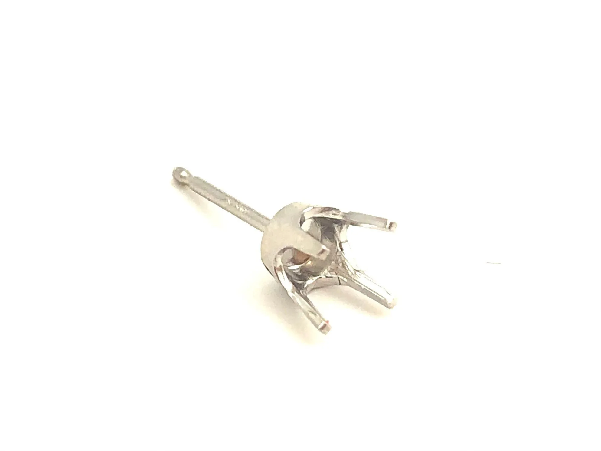 14k white gold light weight 4 prong .50ct sku#440-50