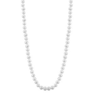 14K Yellow Gold Clasp (6-6.5mm) Freshwater Pearl Strand Necklace
