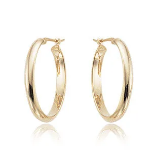 14K Yellow Hoop Earrings