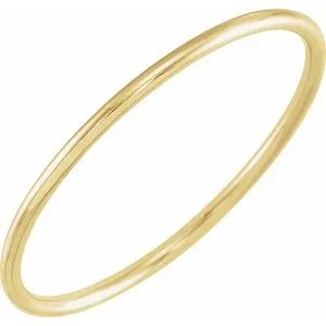 14K Yellow Stackable Ring Size 6