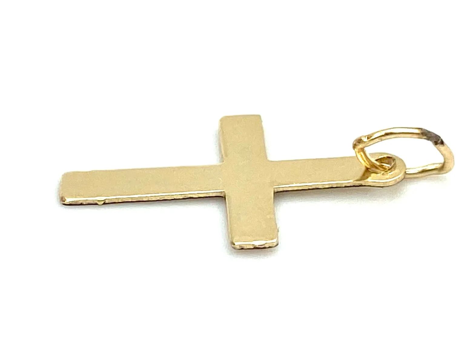 14KGF Cross Charm , Sku#25-C
