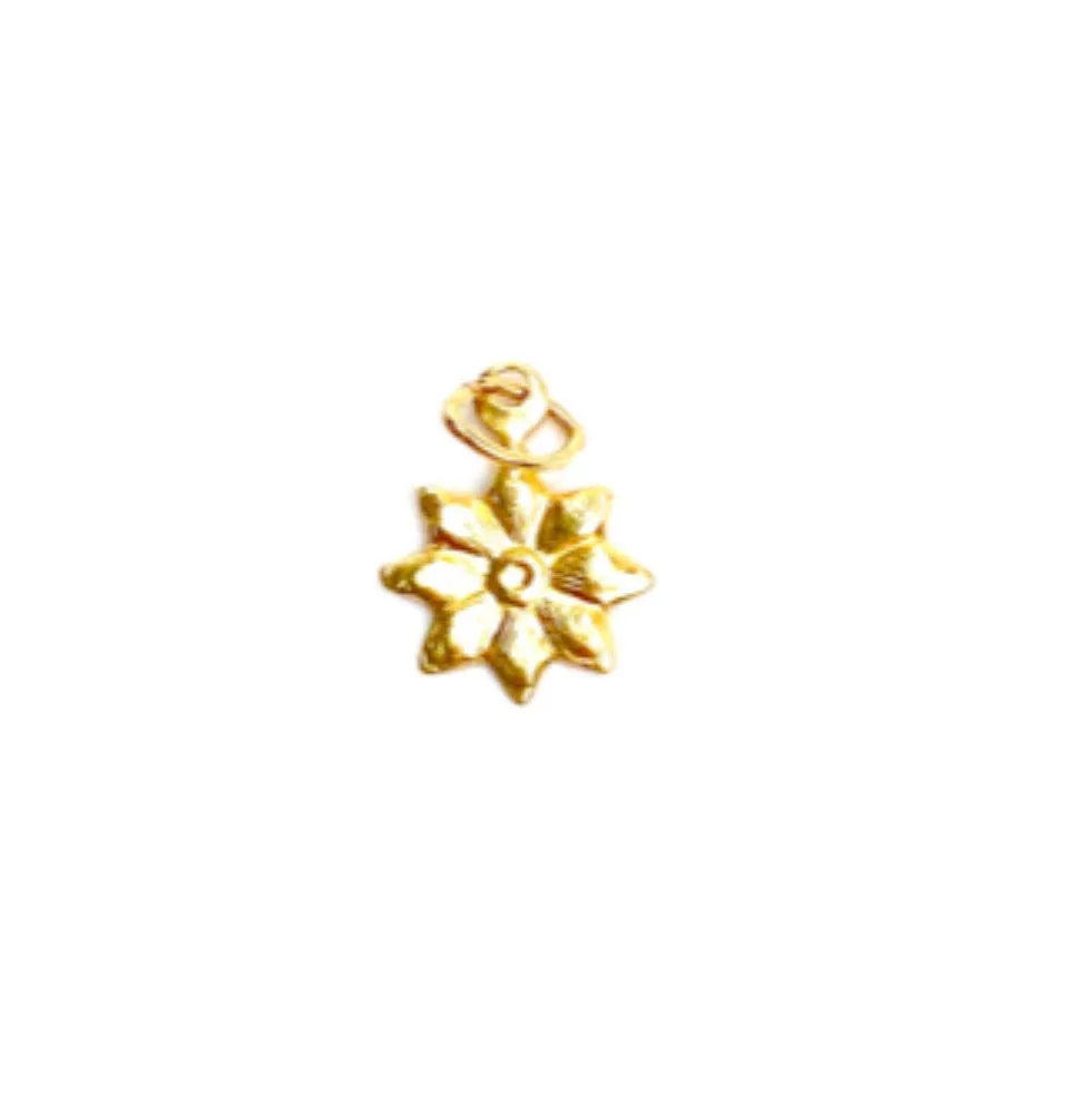 14KGF Flower Charm 1819-C