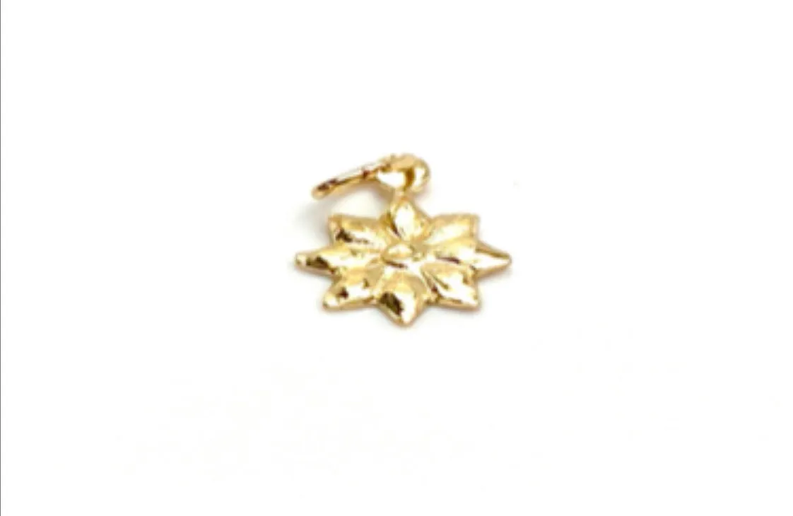 14KGF Flower Charm 1819-C
