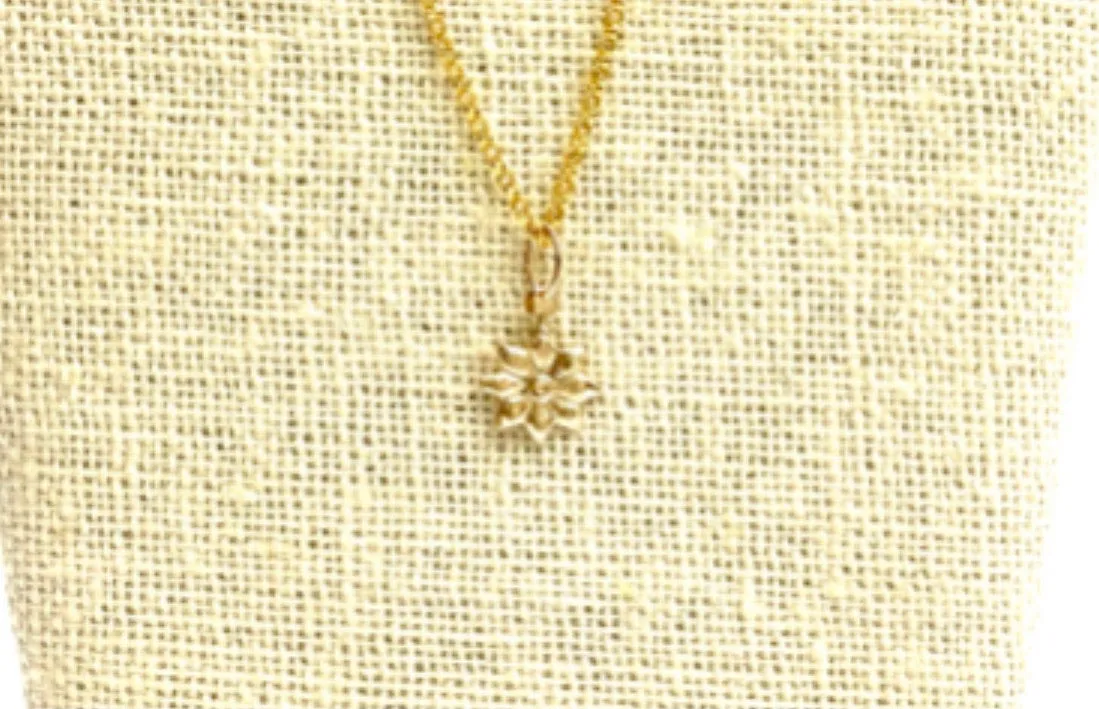 14KGF Flower Charm 1819-C