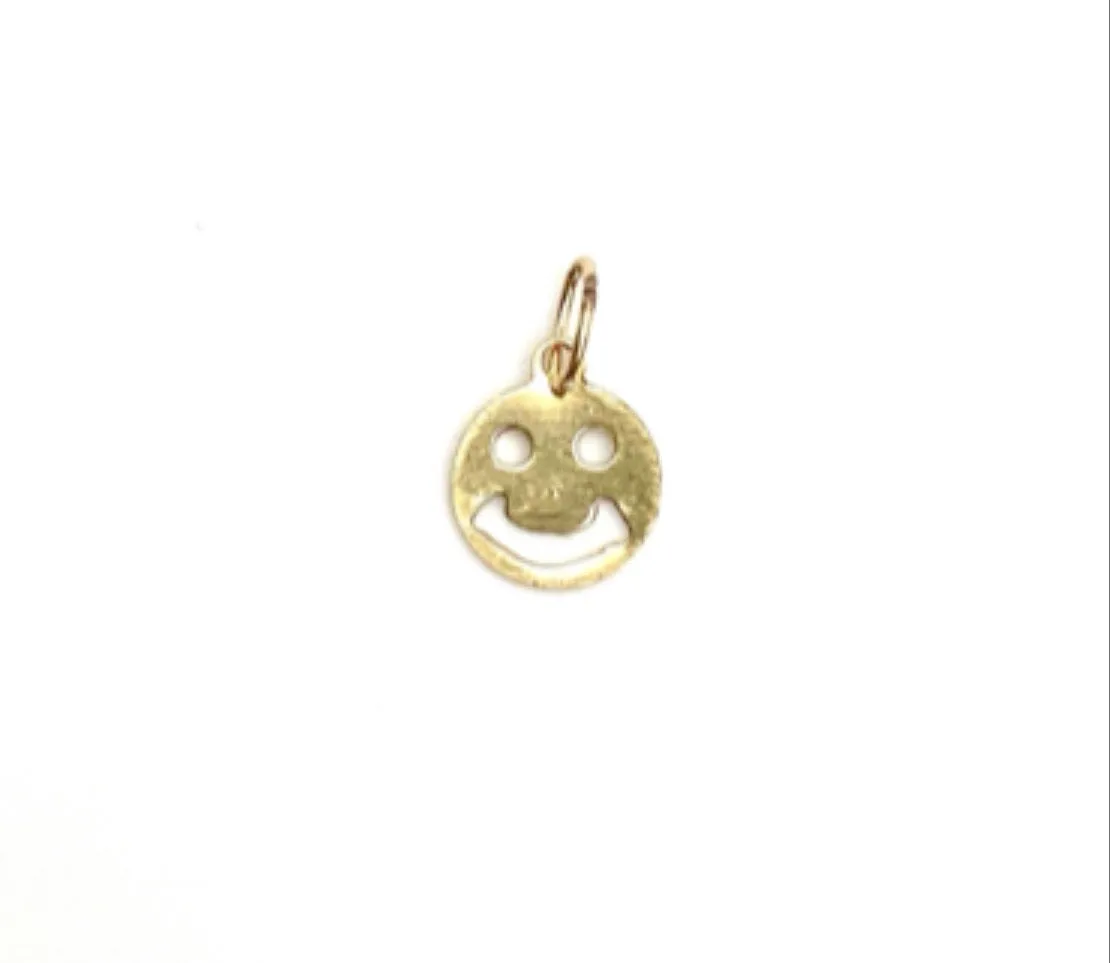 14KGF Happy Face Charm 1859-C