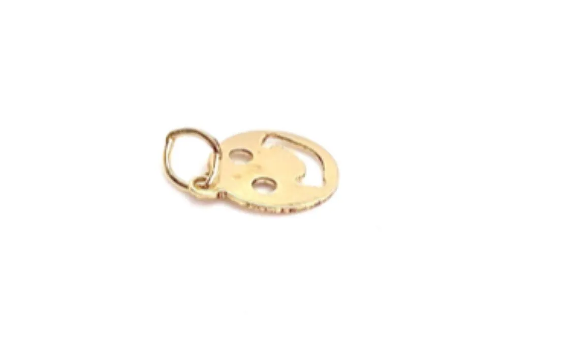 14KGF Happy Face Charm 1859-C