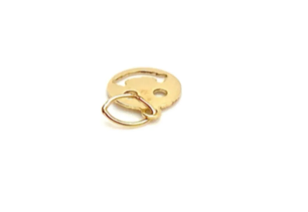 14KGF Happy Face Charm 1859-C