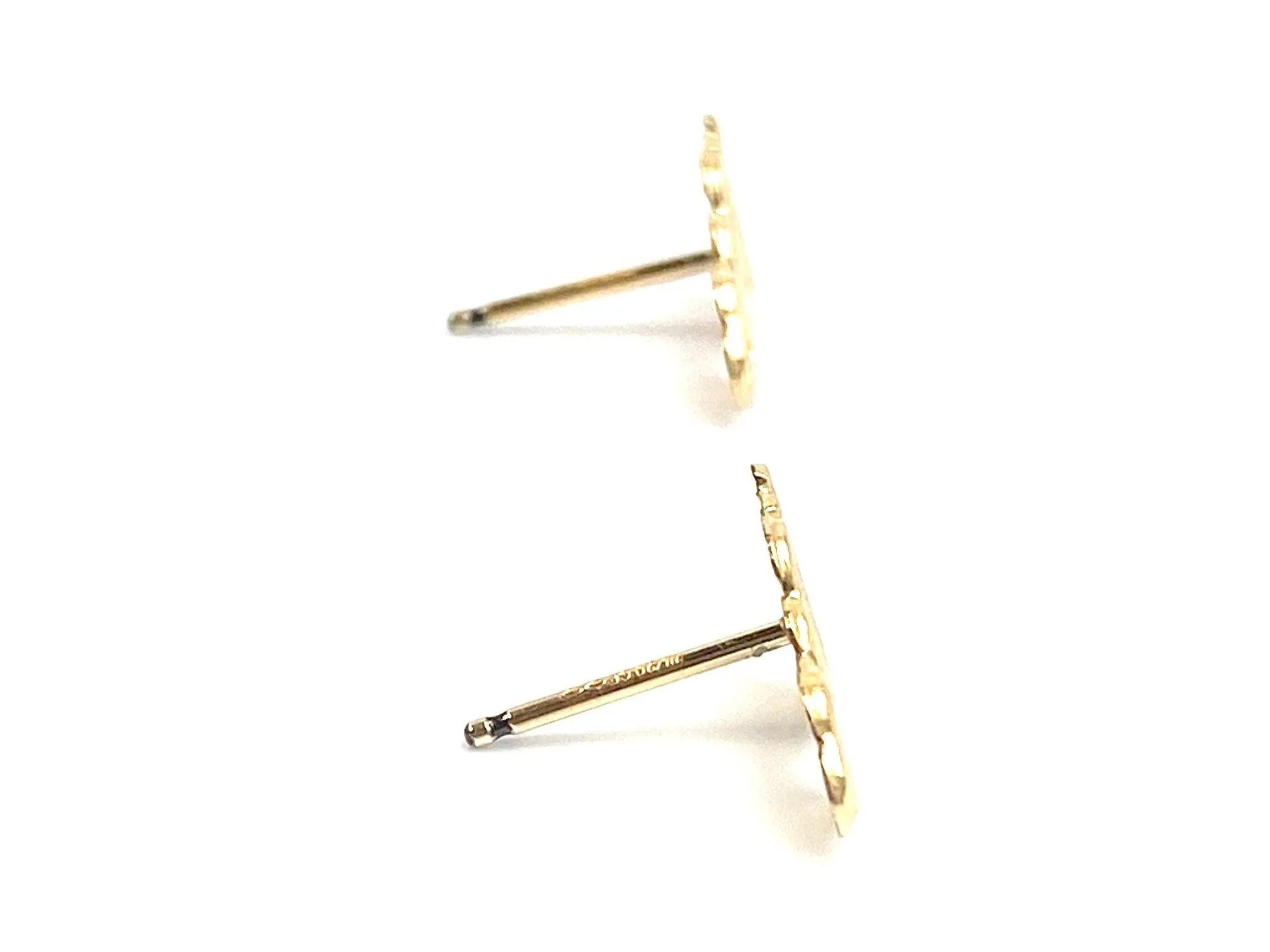 14KGF Heart & Key studs , Sku#79-4