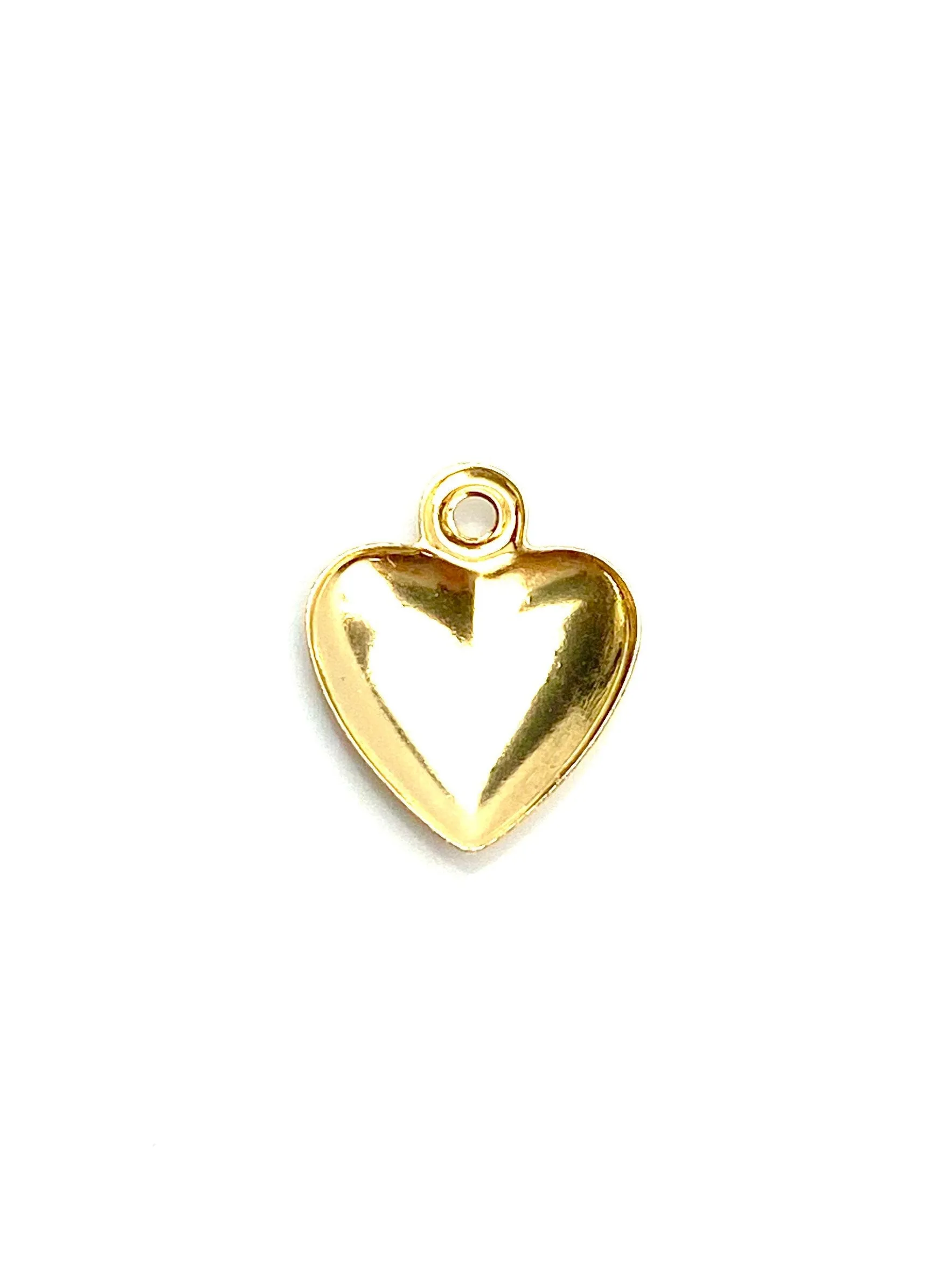 14KGF heart charm , sku#1900-C