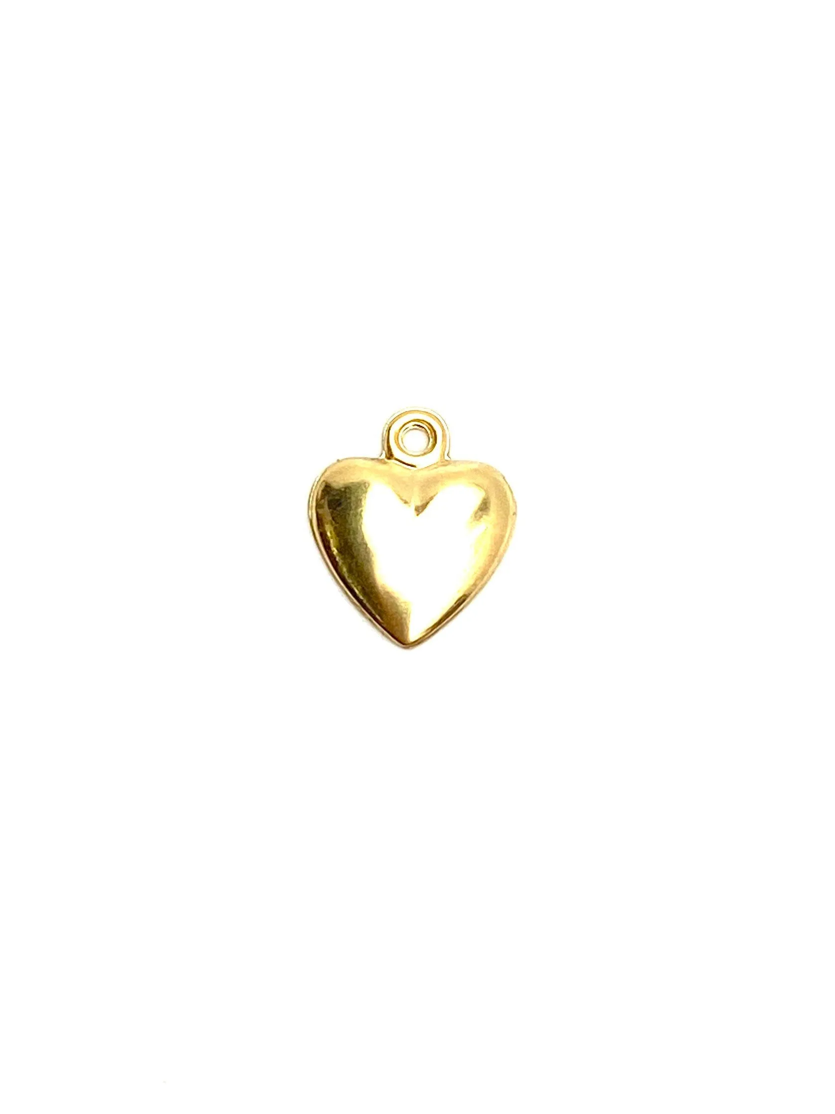 14KGF heart charm , sku#1900-C