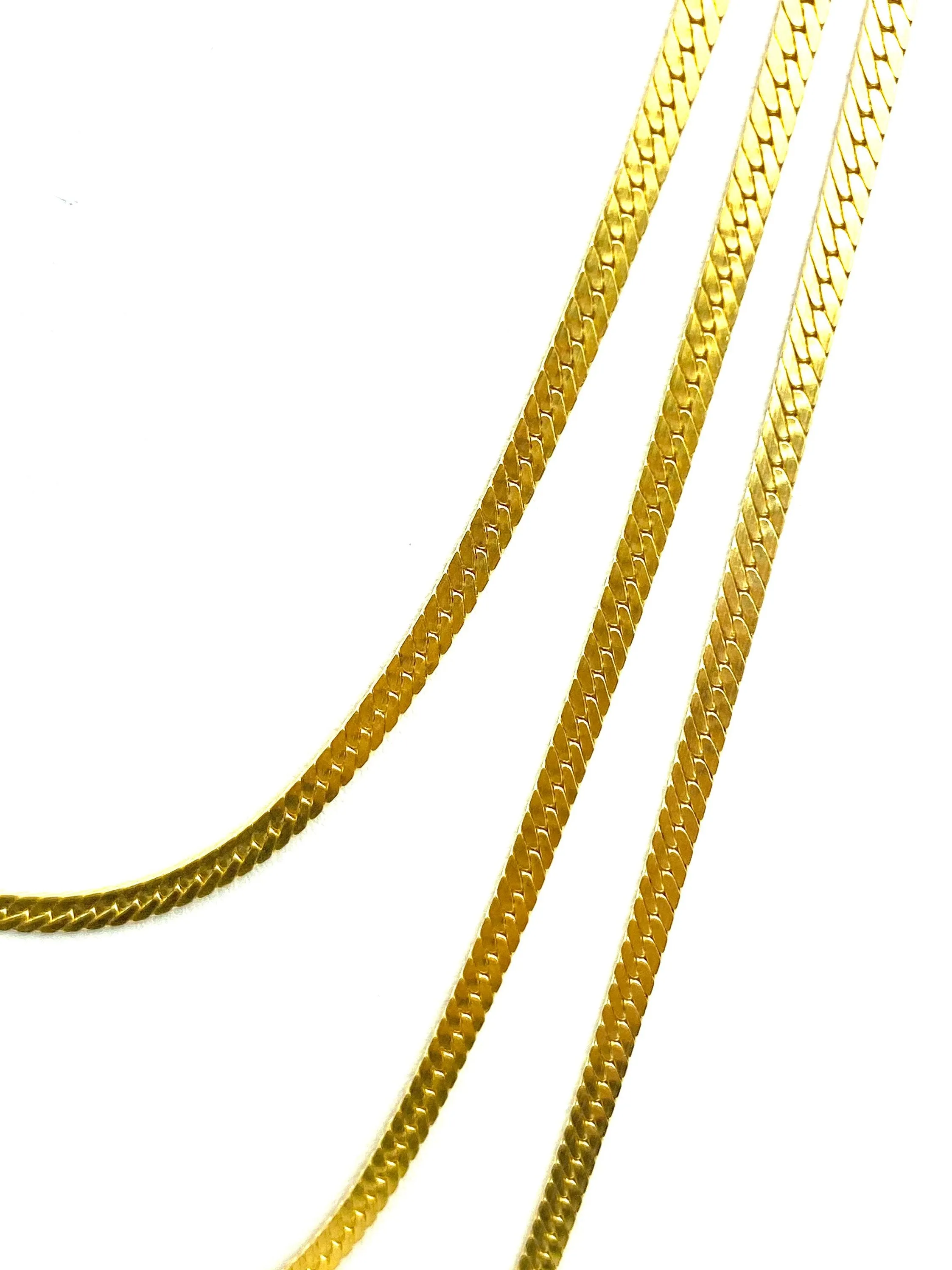 14KGF Herringbone Chain 16” 18” 20” , Sku#HB-3