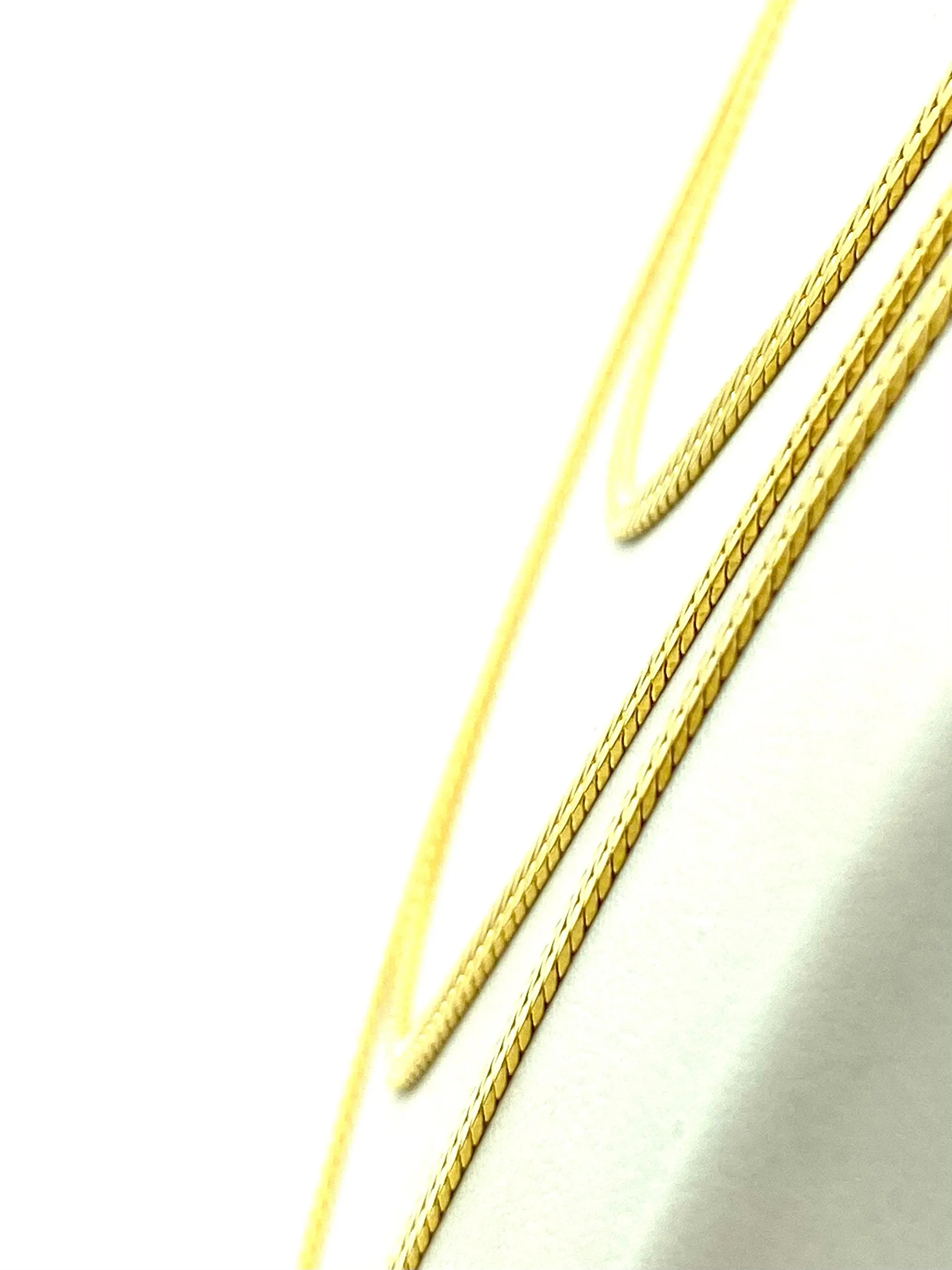 14KGF Herringbone Chain 16” 18” 20” , Sku#HB-3