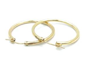 14KGF Hoop Earrings , Sku#090 C 3 GF