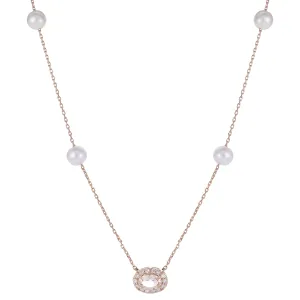 14KT Rose Gold Freshwater Pearl Necklace