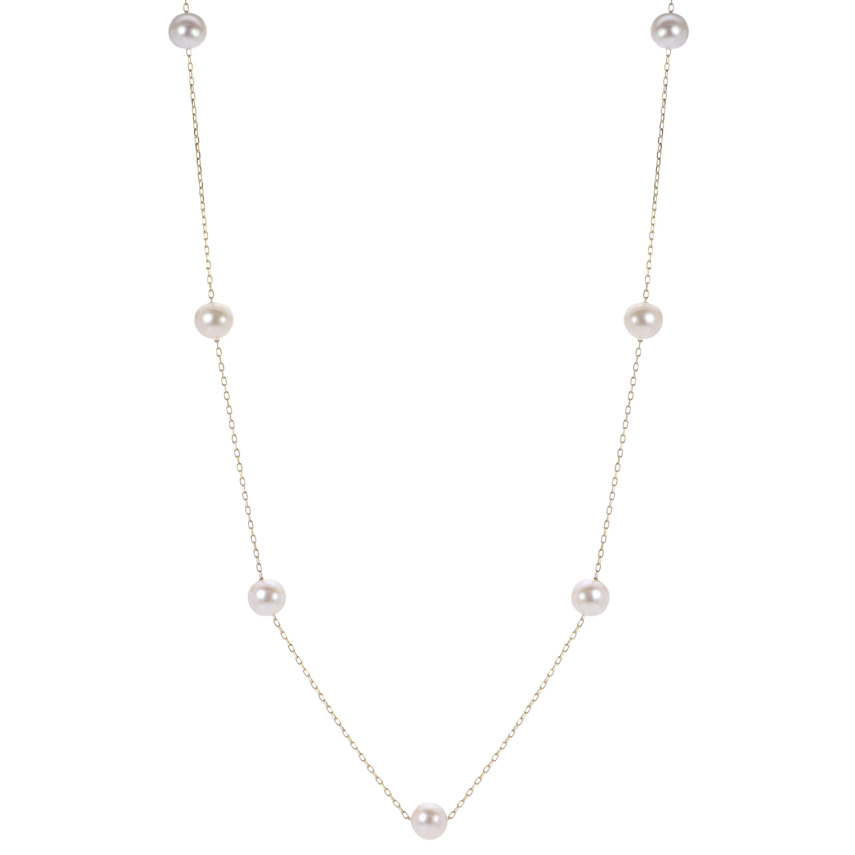 14KT Yellow Gold Freshwater Pearl Necklace