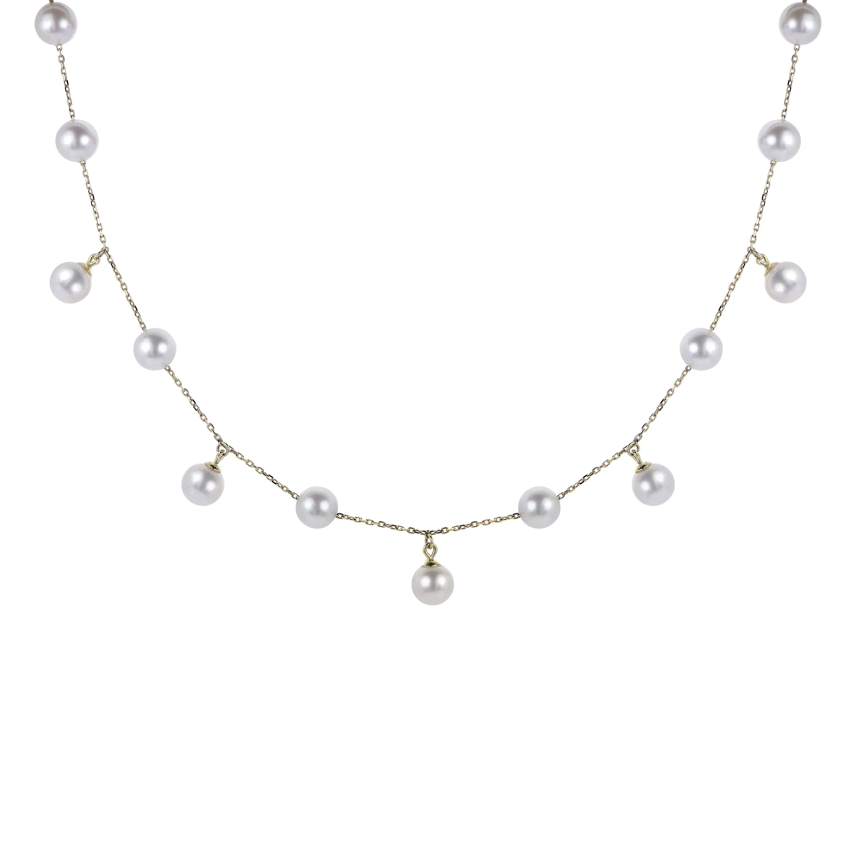 14KT Yellow Gold Freshwater Pearl Necklace