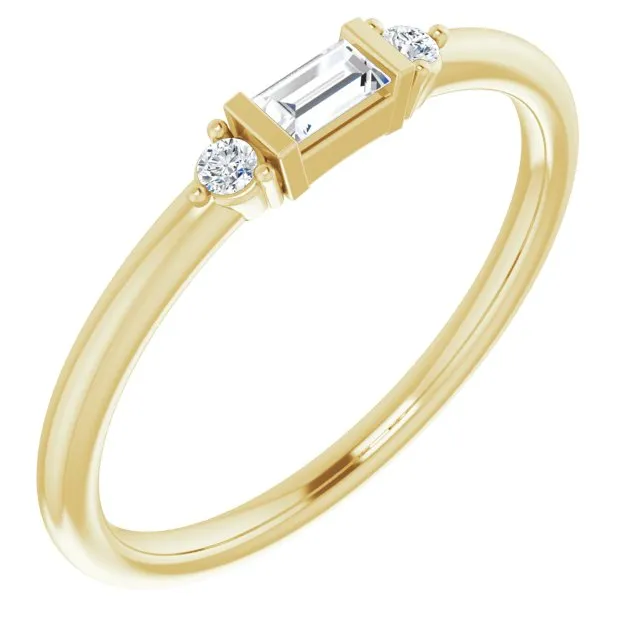 1/8 CTW Diamond Stackable Ring