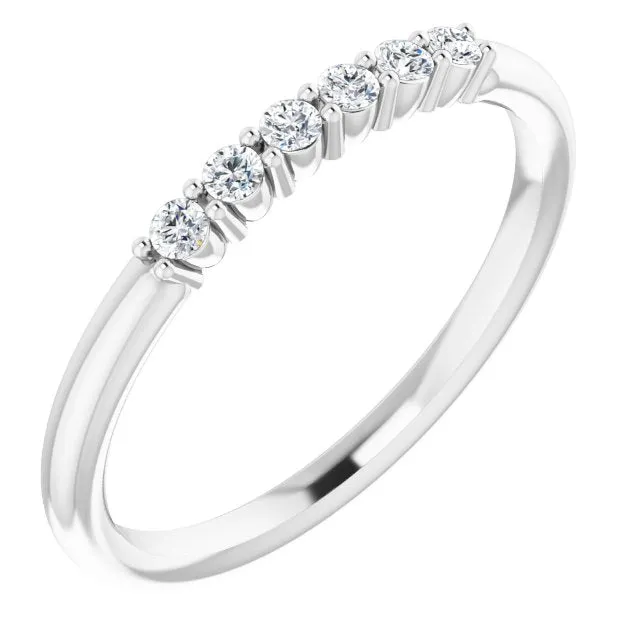 1/8 CTW Natural Diamond Stackable Ring