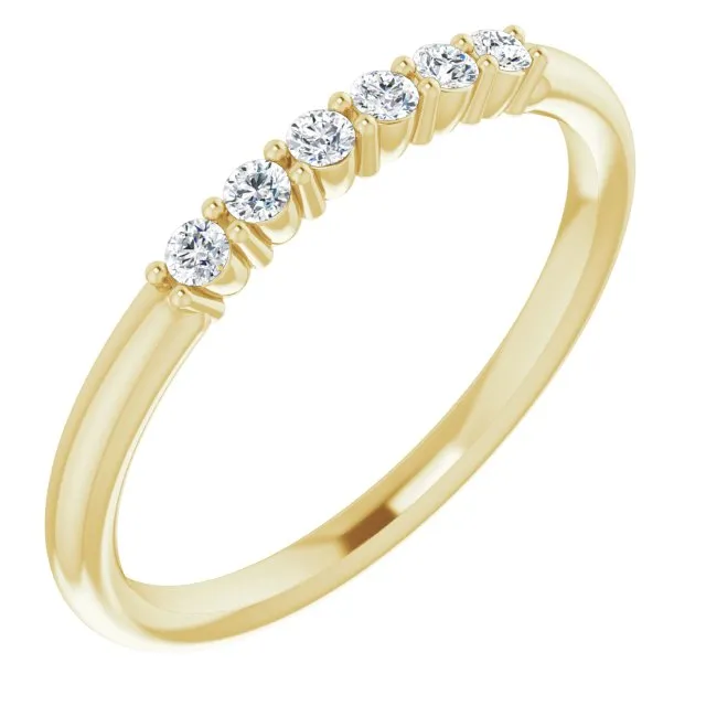 1/8 CTW Natural Diamond Stackable Ring
