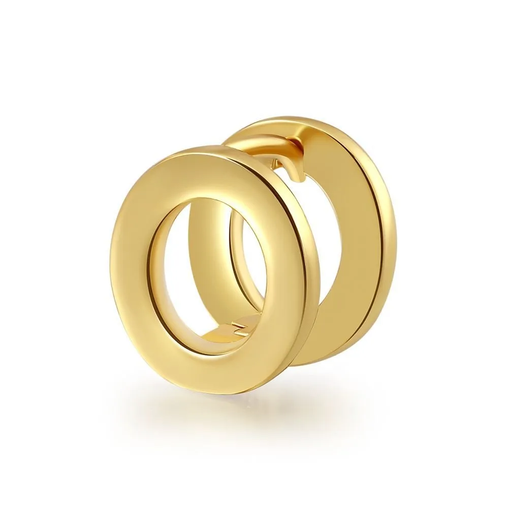 18 Karat Gold Letter Earrings