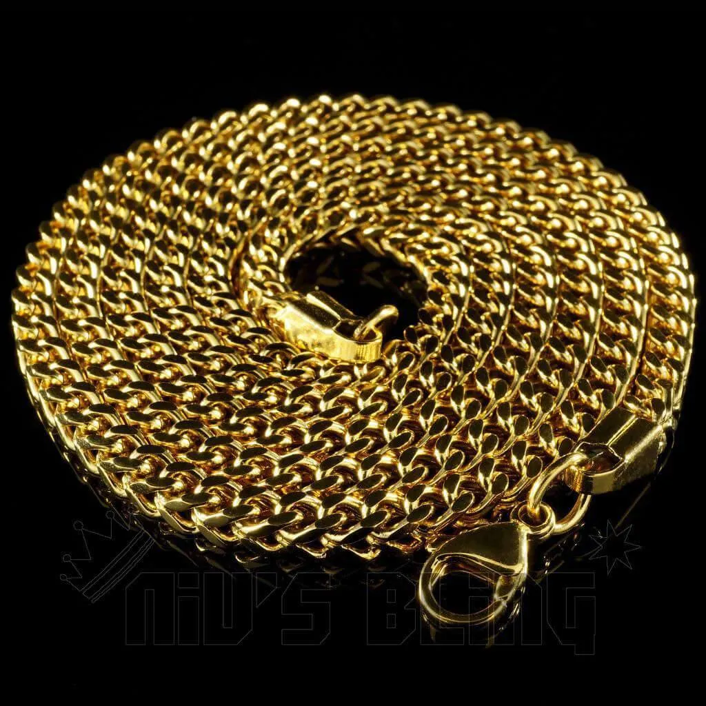 18K 4mm Gold Franco Chain