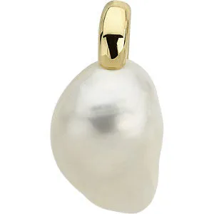 18k Yellow Gold Solitaire Pendant for Pearl