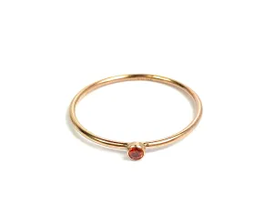 2mm Ruby 3A CZ Stacking Ring , Sku#4011240M5