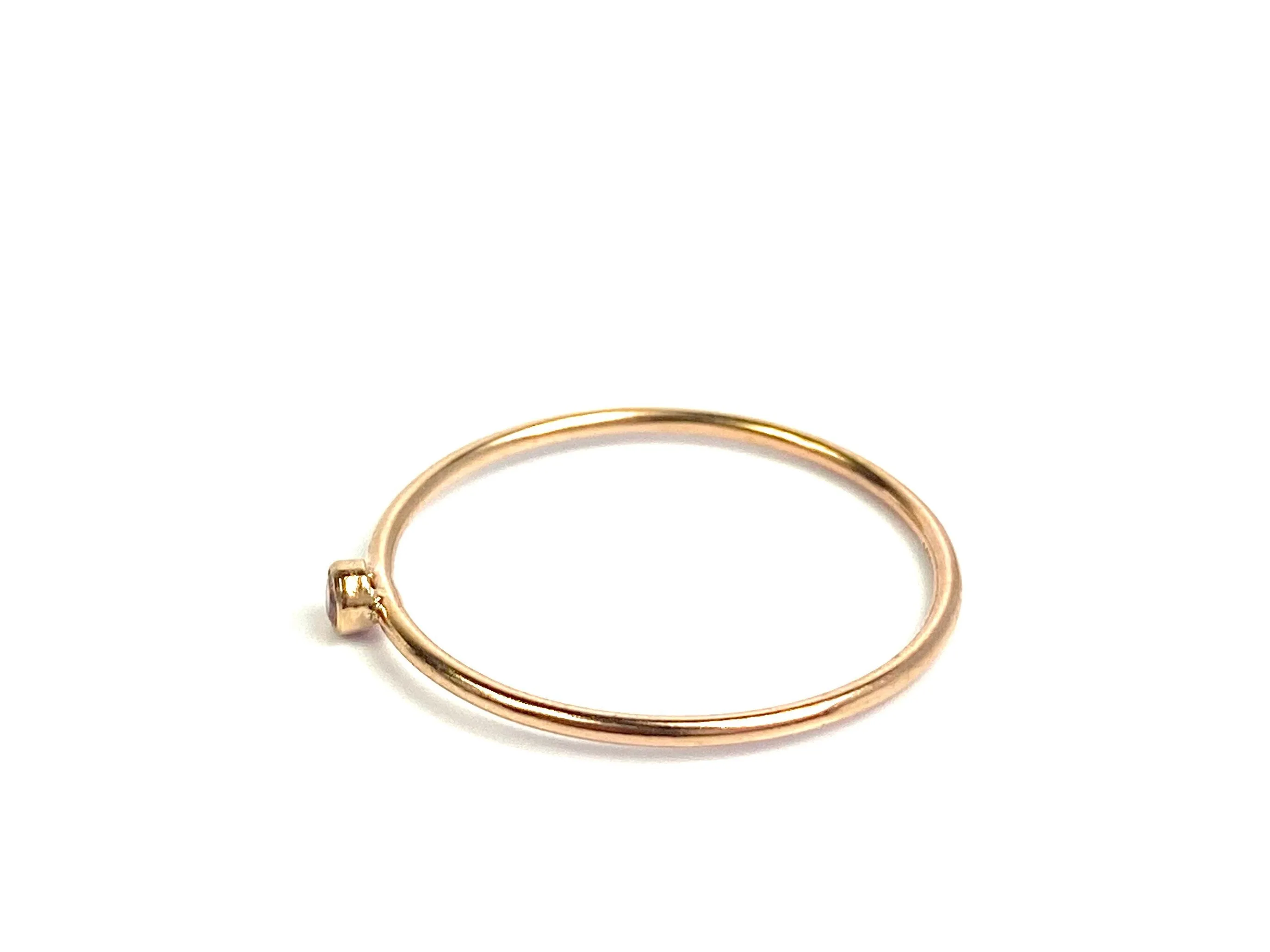 2mm Ruby 3A CZ Stacking Ring , Sku#4011240M5