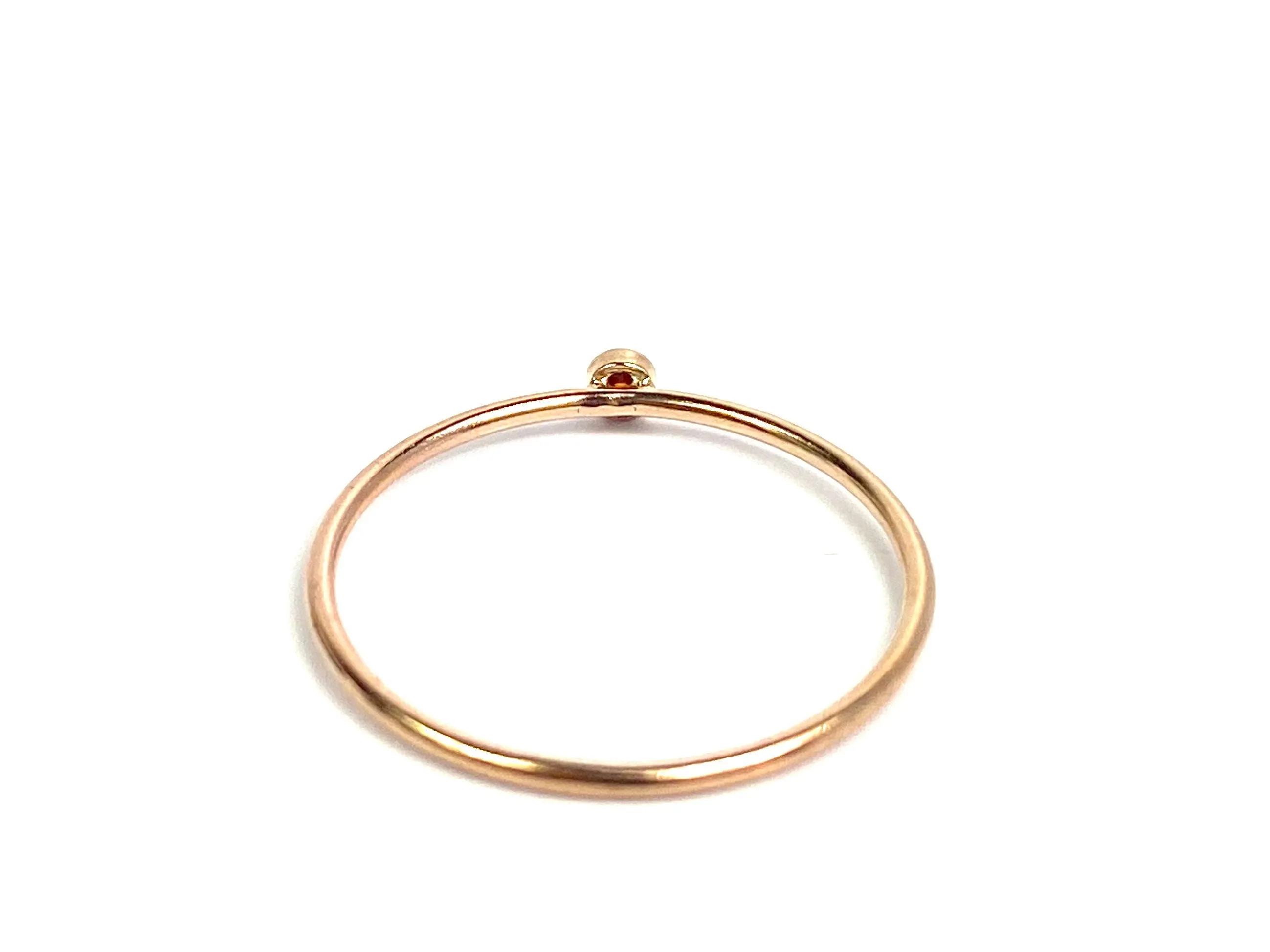 2mm Ruby 3A CZ Stacking Ring , Sku#4011240M5