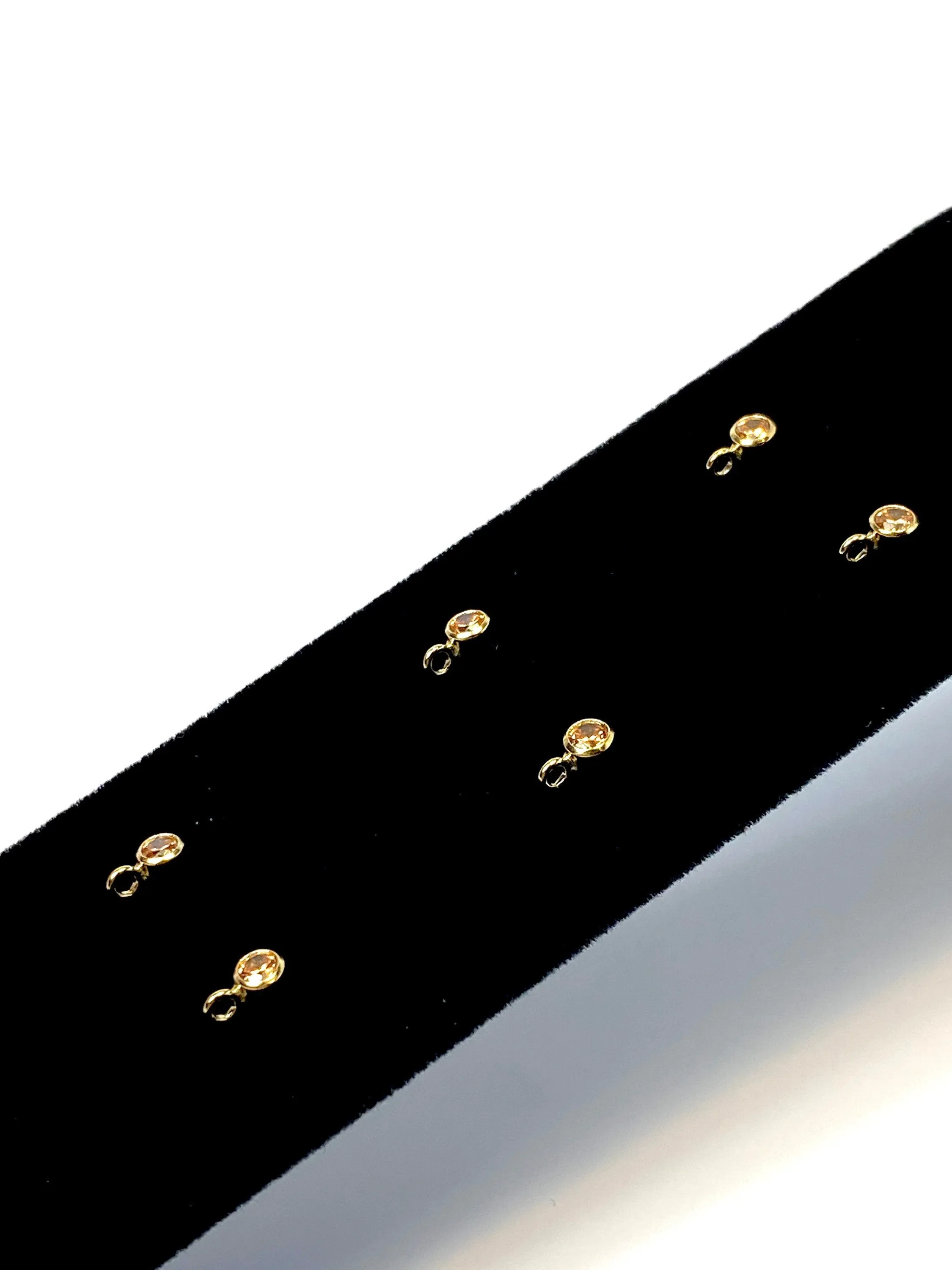 3MM Bezel Ear Post W/ Ring