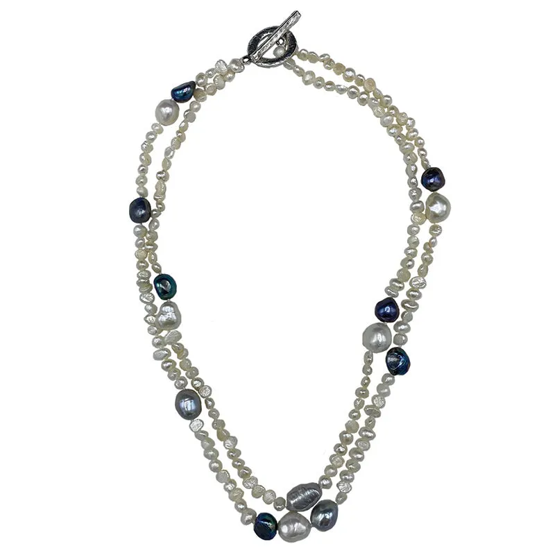 423-DM-S | DOUBLE STRAND KESHI DARK MIX