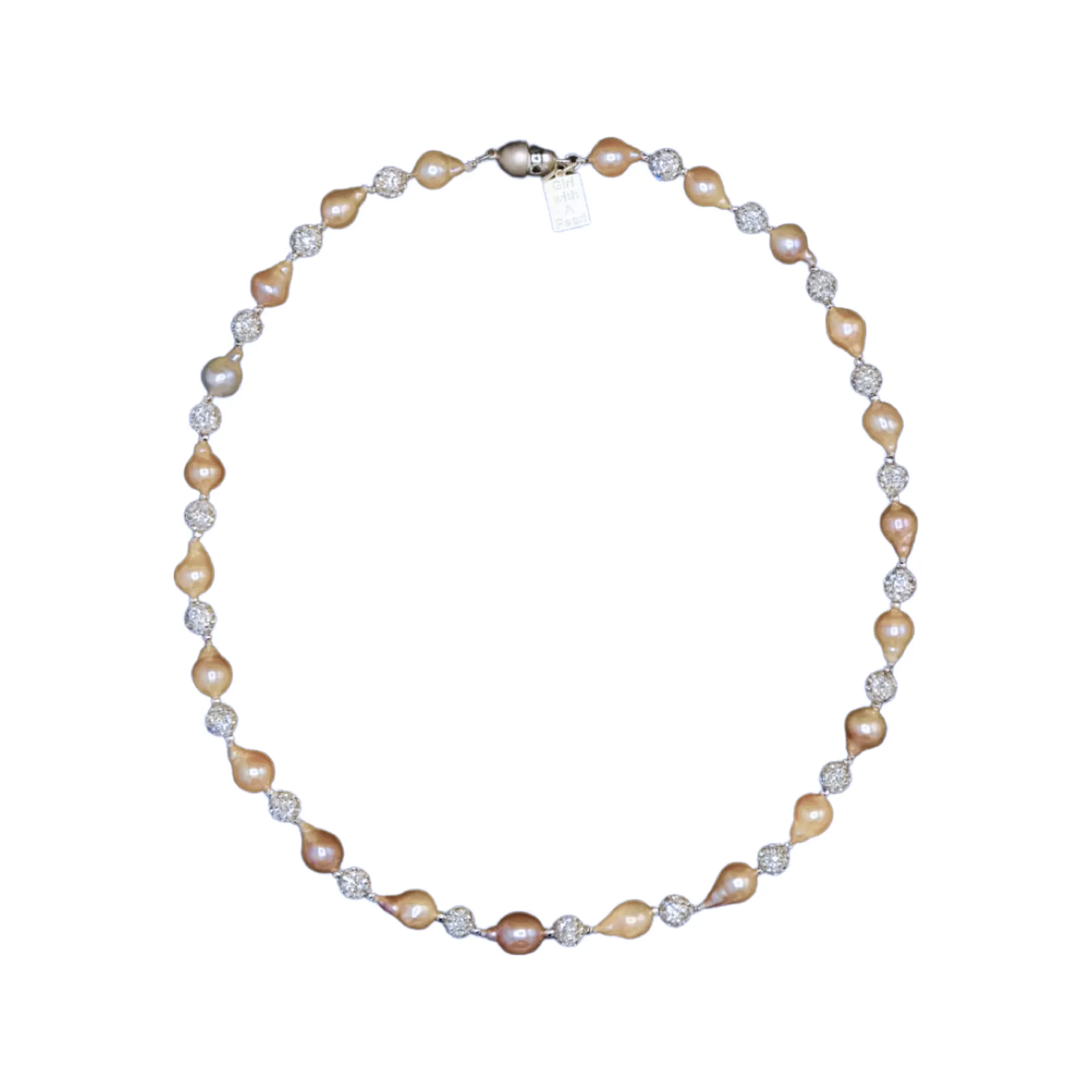 424-02-SHORT | PINK PETITE EDISON CHOKER 18"